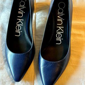 Calvin Klein Navy Heels, Women's 8M